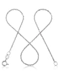 Anchor chain DELICATE Thin Silver Diamond cut