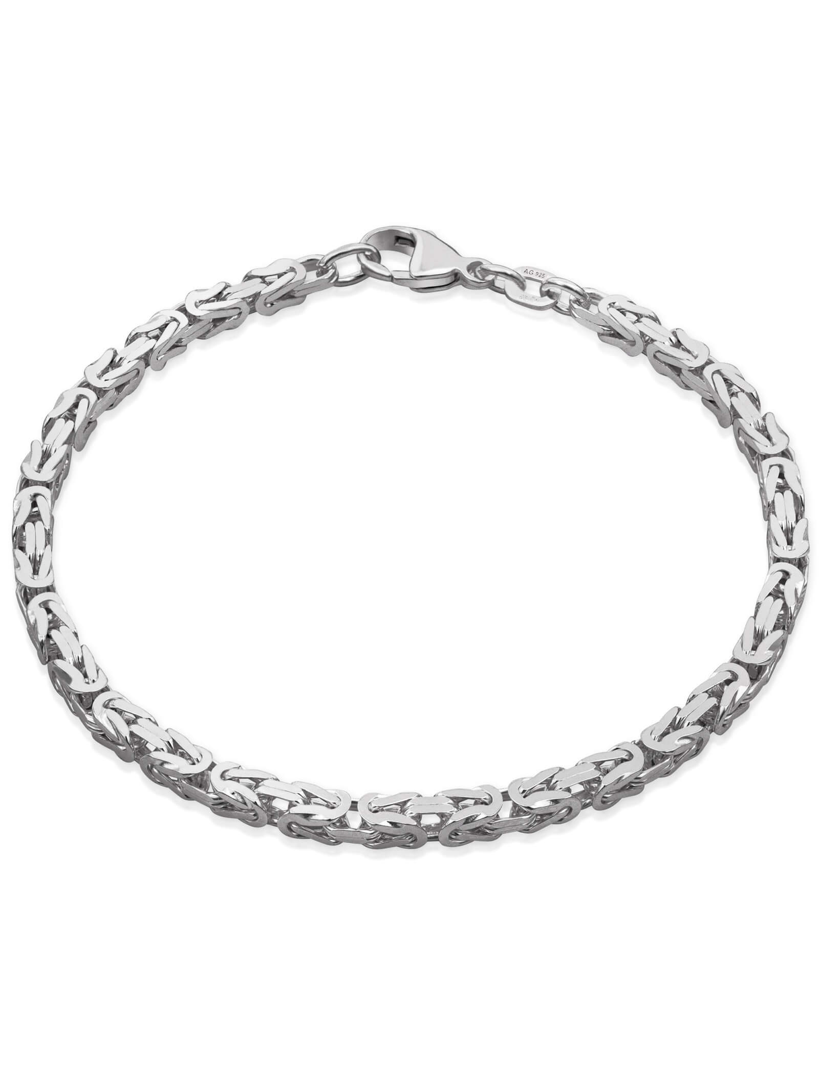 Armband Königskette ROYAL Klassisch Silber