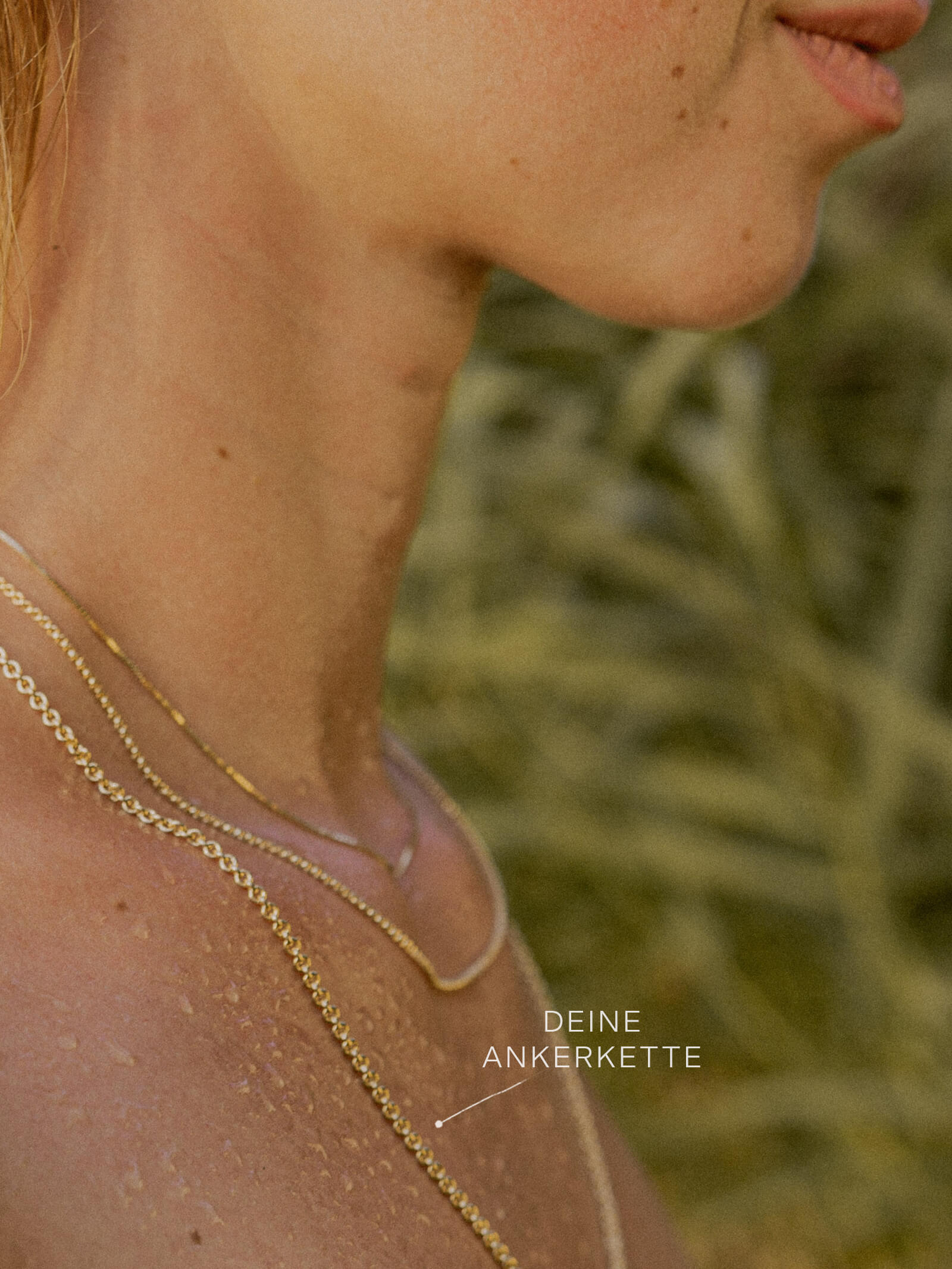 Ankerkette DELICATE Minimalistisch aus 585 Gold (14 Karat)