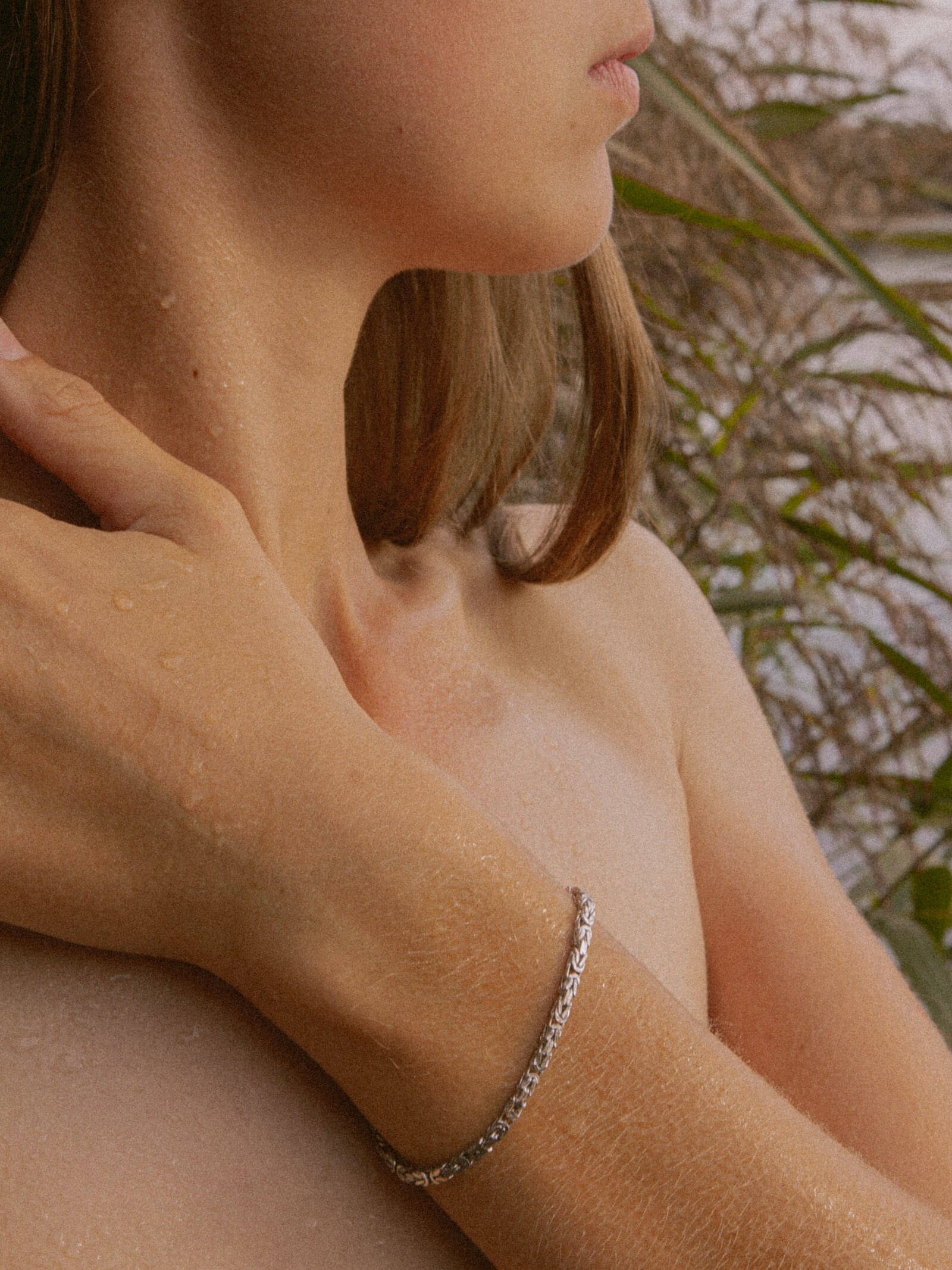 Armband Königskette 2,8 mm Rhodiniertes Silber