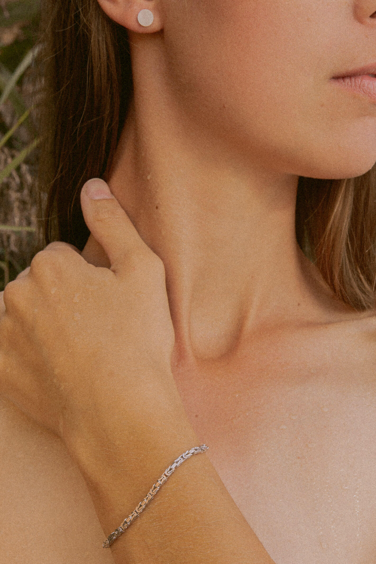 Armband Königskette 2,8 mm Rhodiniertes Silber