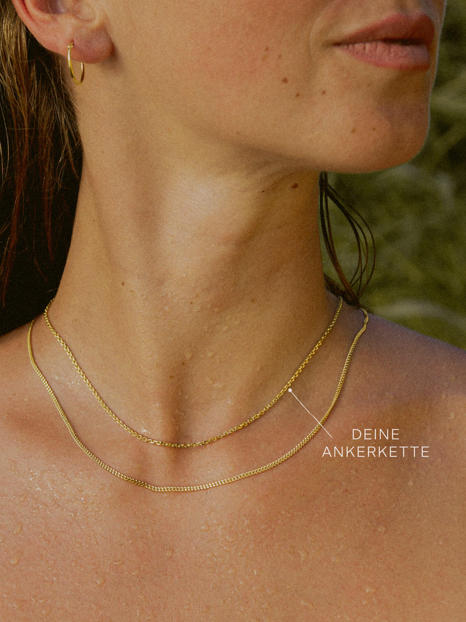 Ankerkette ZART aus 585er Gold (14 Karat)