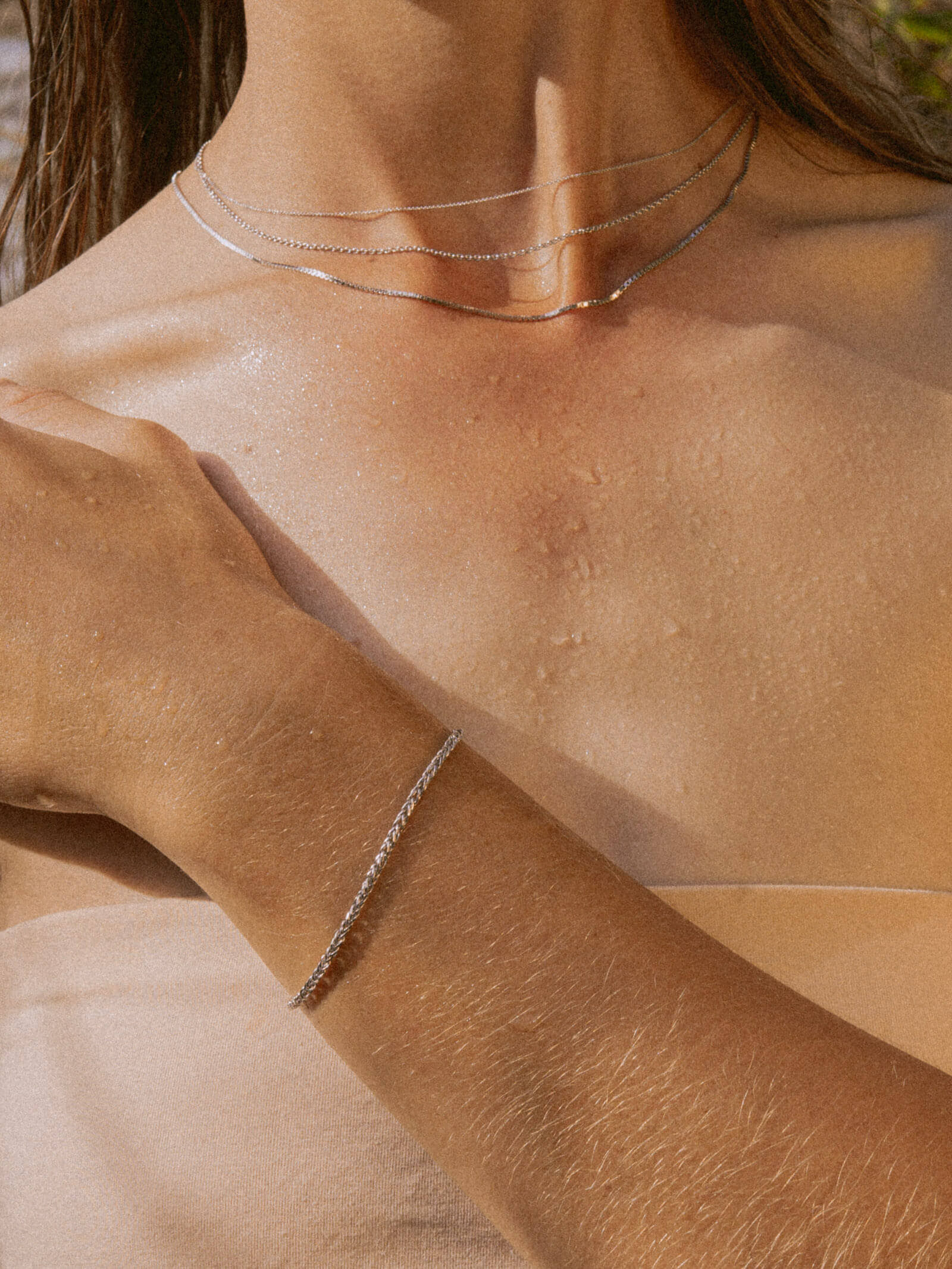 Armband Bingokette BLISS aus 585 Weißgold (14 Karat)