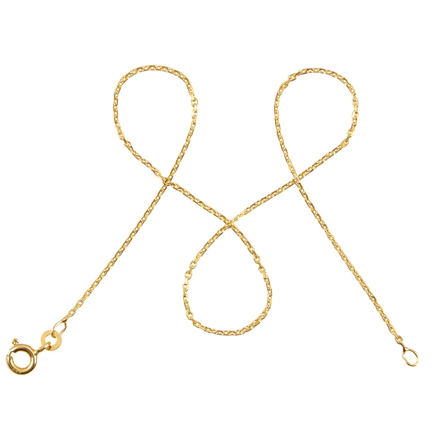 Ankerkette FEIN Filigran Diamantiert aus 333er Gold (8 Karat)